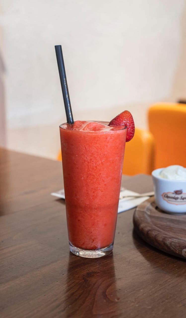 Fresh strawberry smoothie
